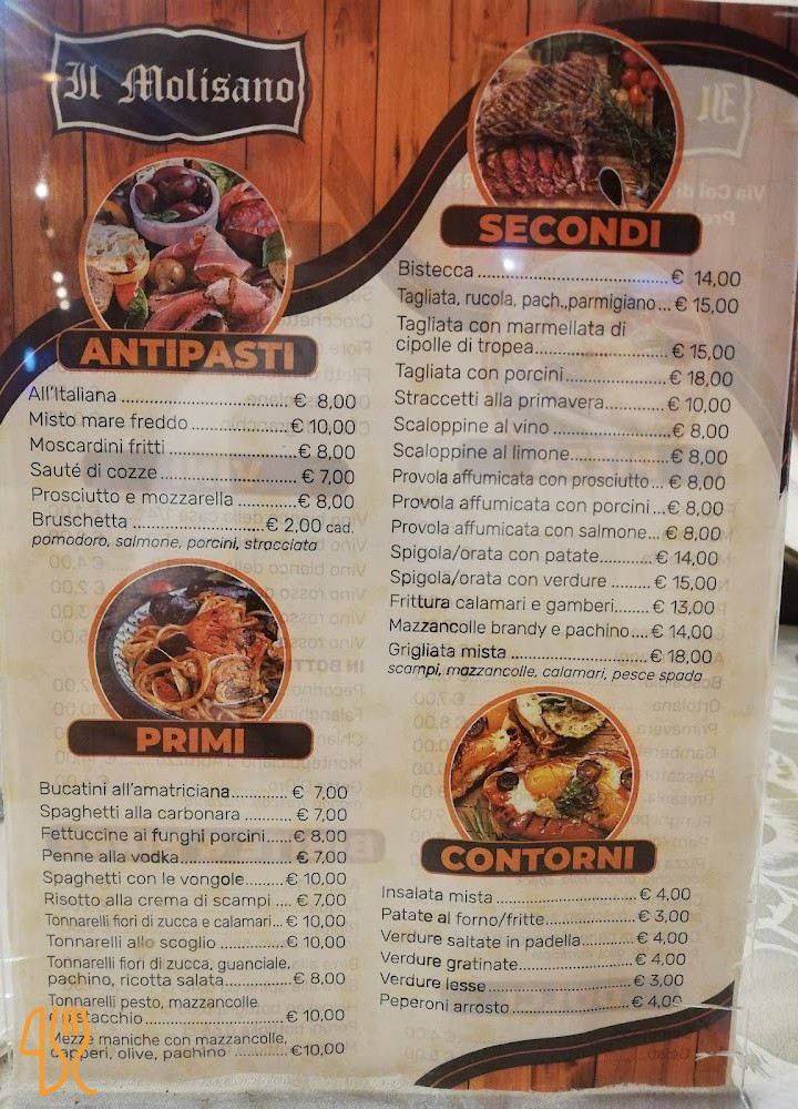 Il Molisano Speisekarte