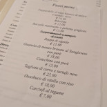 E Parlamintè Speisekarte