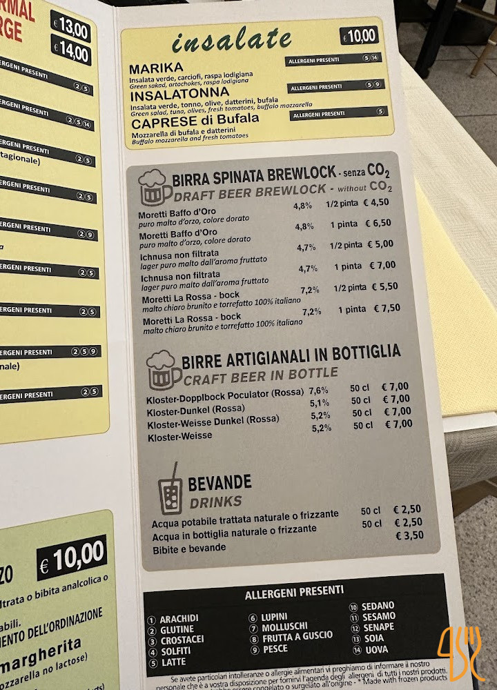 Pizza Al Trancio Cerro Ardente Dal 1972 Carta