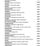 Pizzeria La Tavernetta Carta