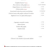 Gran Osteria Tre Noci Speisekarte
