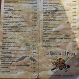 Pizzeria La Taverna Del Pirata Carte
