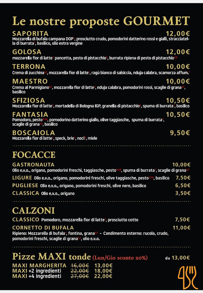 Squisipizza Carte