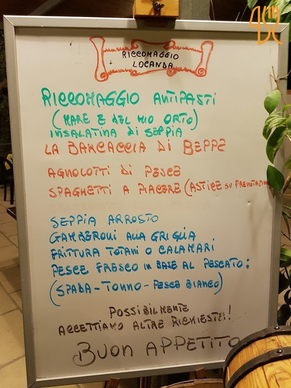 Locanda Riccomaggio Speisekarte