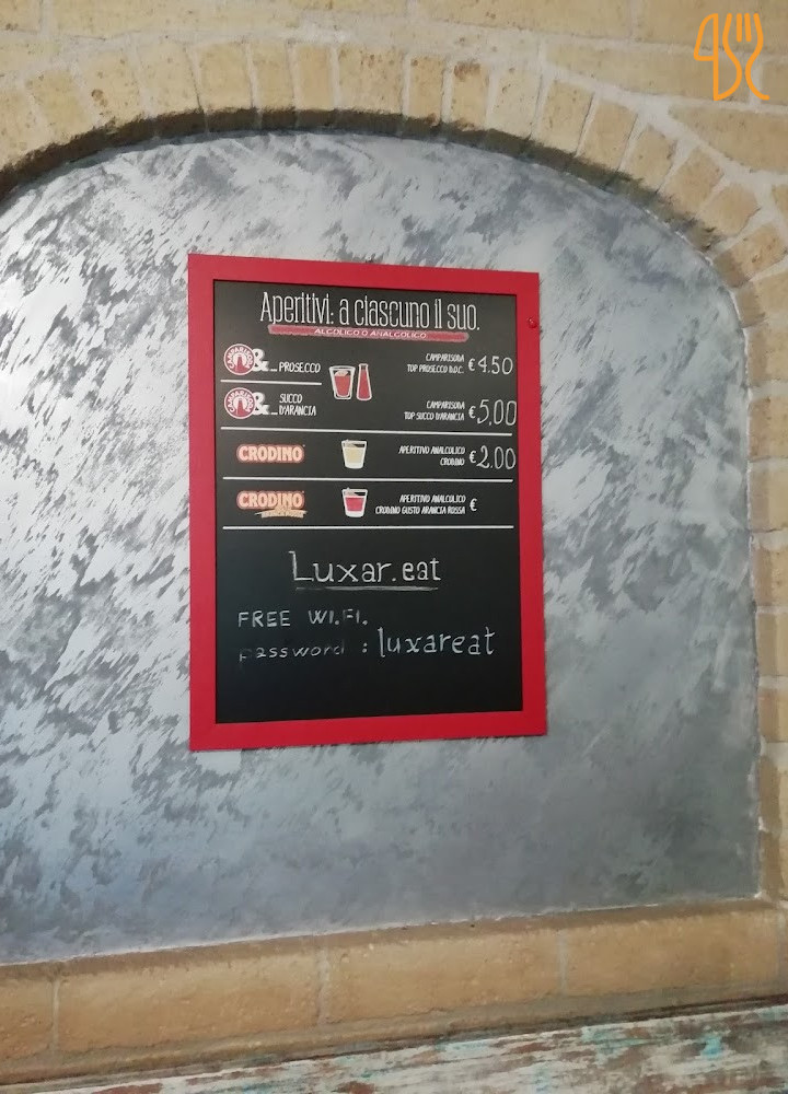 Luxar Speisekarte