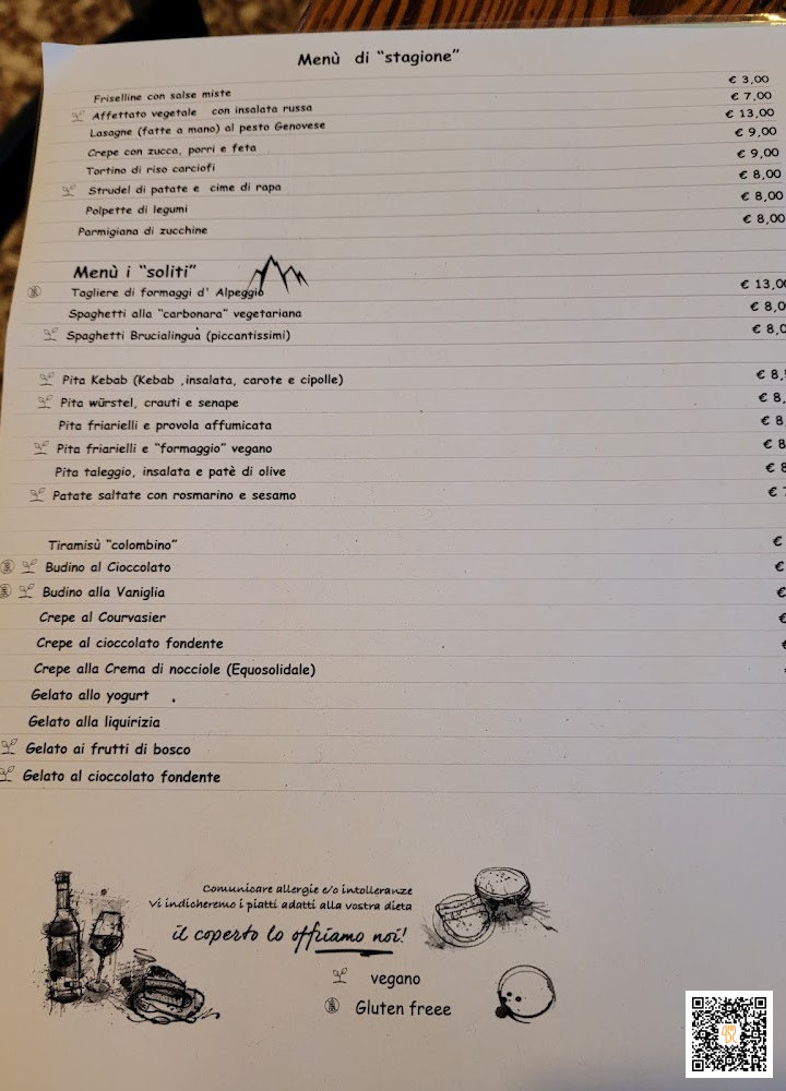 Mandala 2.0 Osteria Vegetariana Dal 1991 Carta
