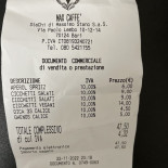Max Caffè Bari Speisekarte