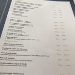 Bazzini Speisekarte