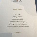Bazzini Speisekarte