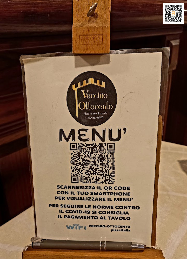 Pizzeria Vecchio Ottocento Carta