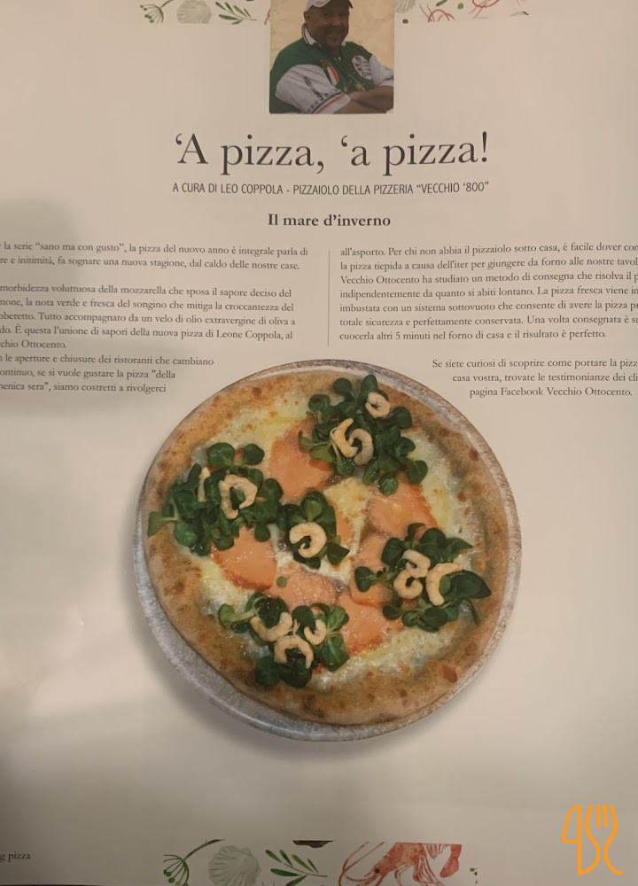 Pizzeria Vecchio Ottocento Carta