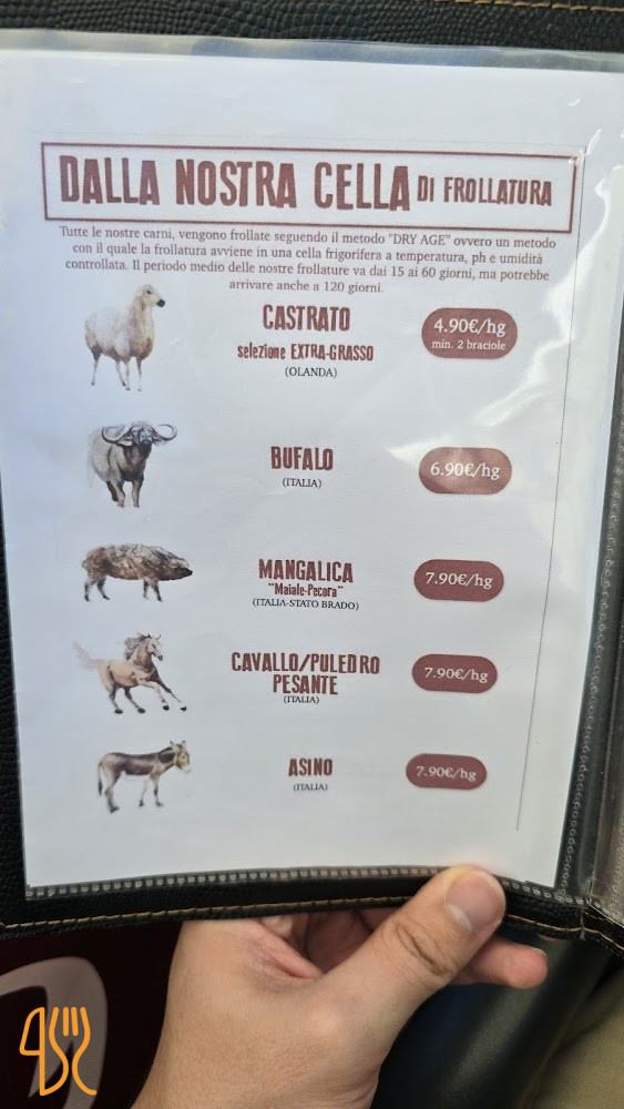 Agriturismo Fattoria Degli Animali La Collinara Speisekarte