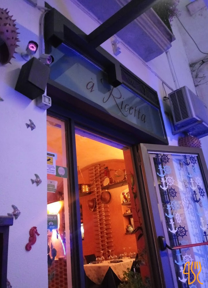 'a Ricetta Speisekarte