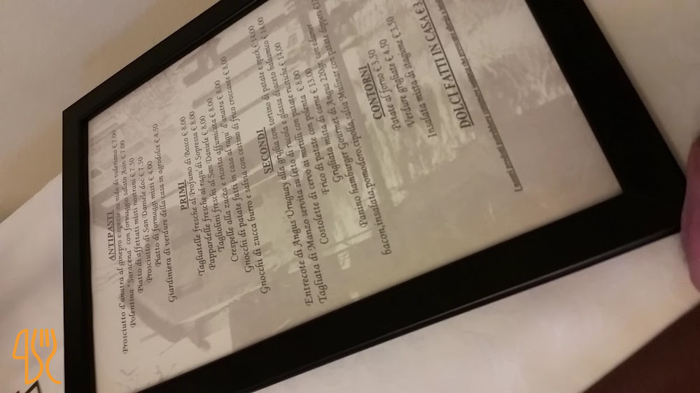 Mulinâr Bar Ristorante Speisekarte