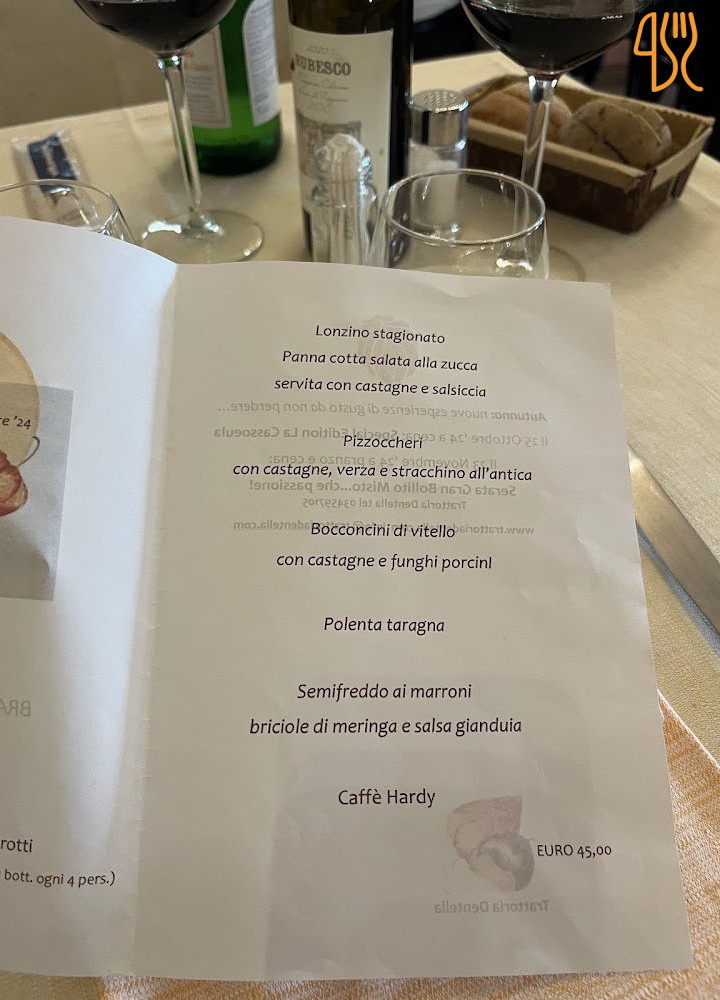 Trattoria Dentella Carta
