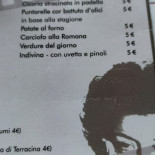 Buzzicona Speisekarte