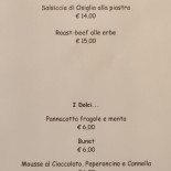 Pantarei Cucina Speisekarte