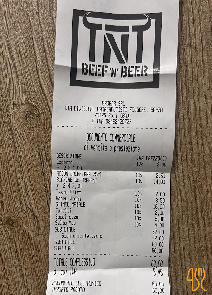 Tnt Tap'n'table Carte