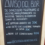 Soqquadro Speisekarte