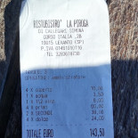 La Piroga Speisekarte