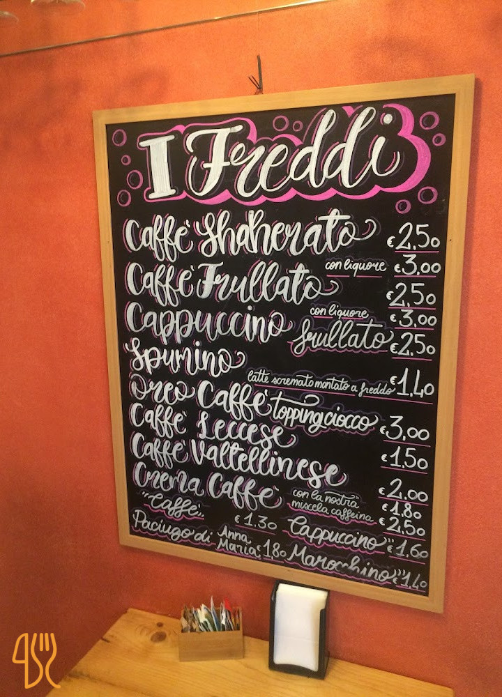Caffeina Speisekarte