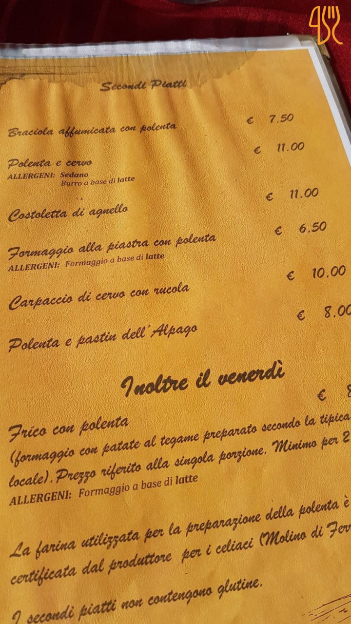Ristorante/bar La Huta Carte