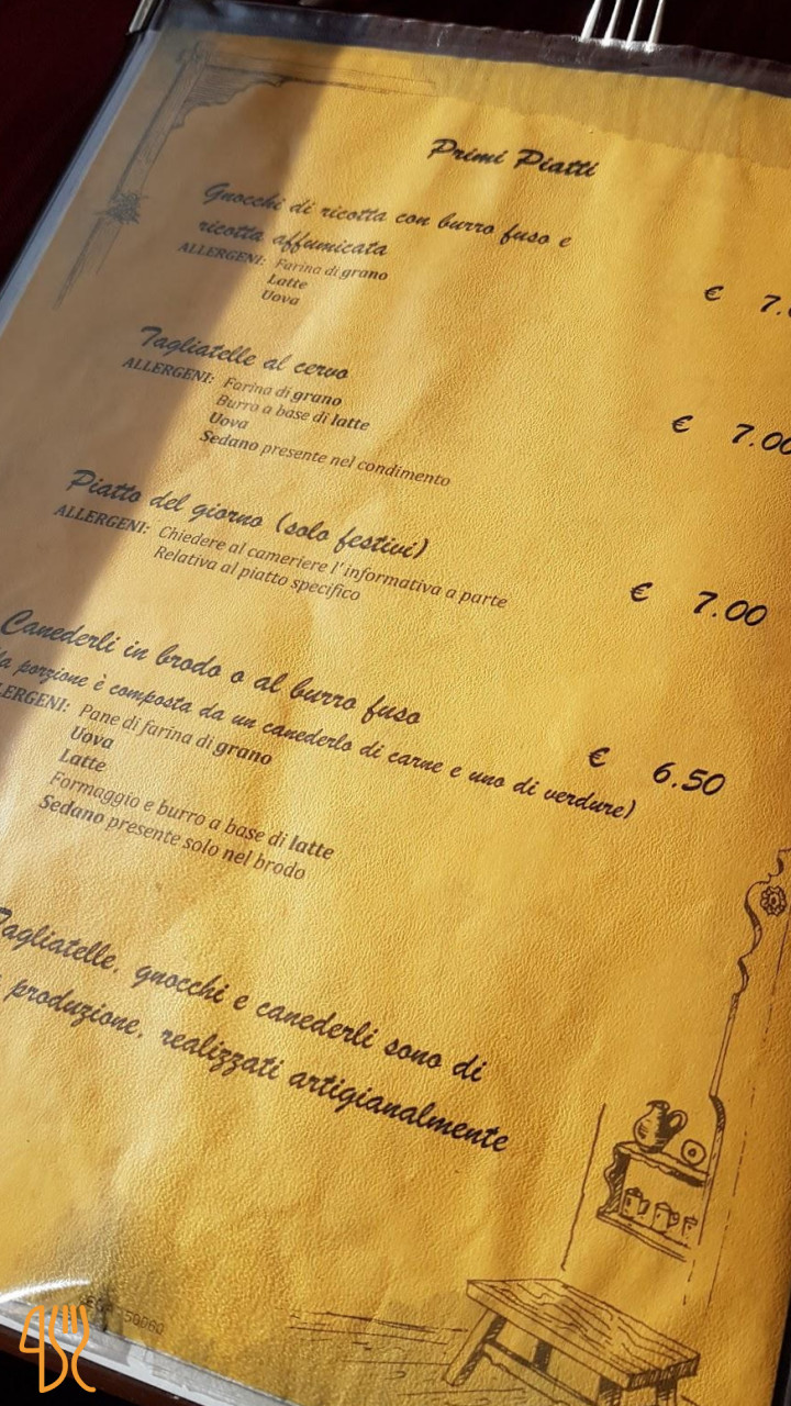 Ristorante/bar La Huta Carte