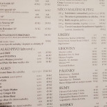 Radniční Restaurace Jihlava menu