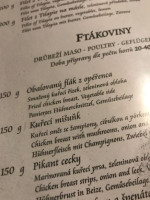 Zavadilka menu