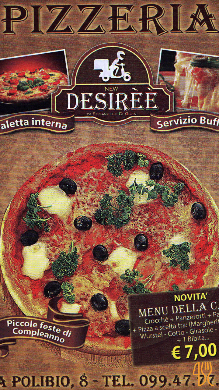 Pizzeria New Desirée Buffeteria Rosticceria Pucceria Nourriture