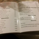 Pizzeria Fantasy menu