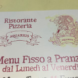 Pizzeria Aquarius Carte