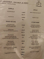 Pizzeria Casa Al Torchio Carta