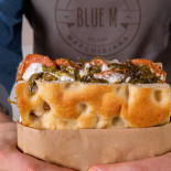 Blue M Comida