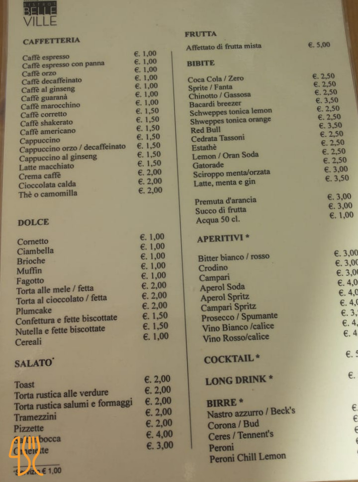 Bistrot Belleville Carta