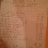 Isola Blu menu