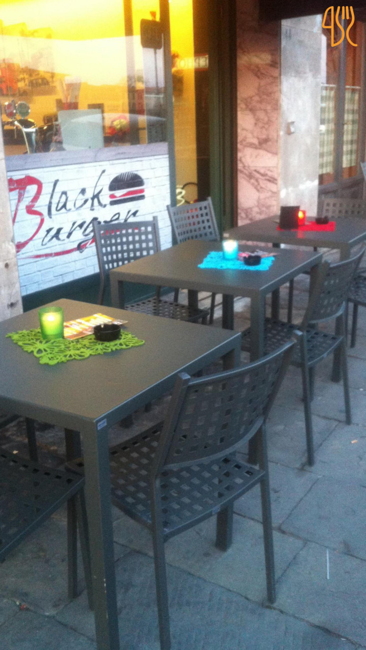 Black Burger Pisa Nourriture