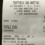 Trattoria San Martino food