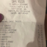 Caffe' Trieste Menu