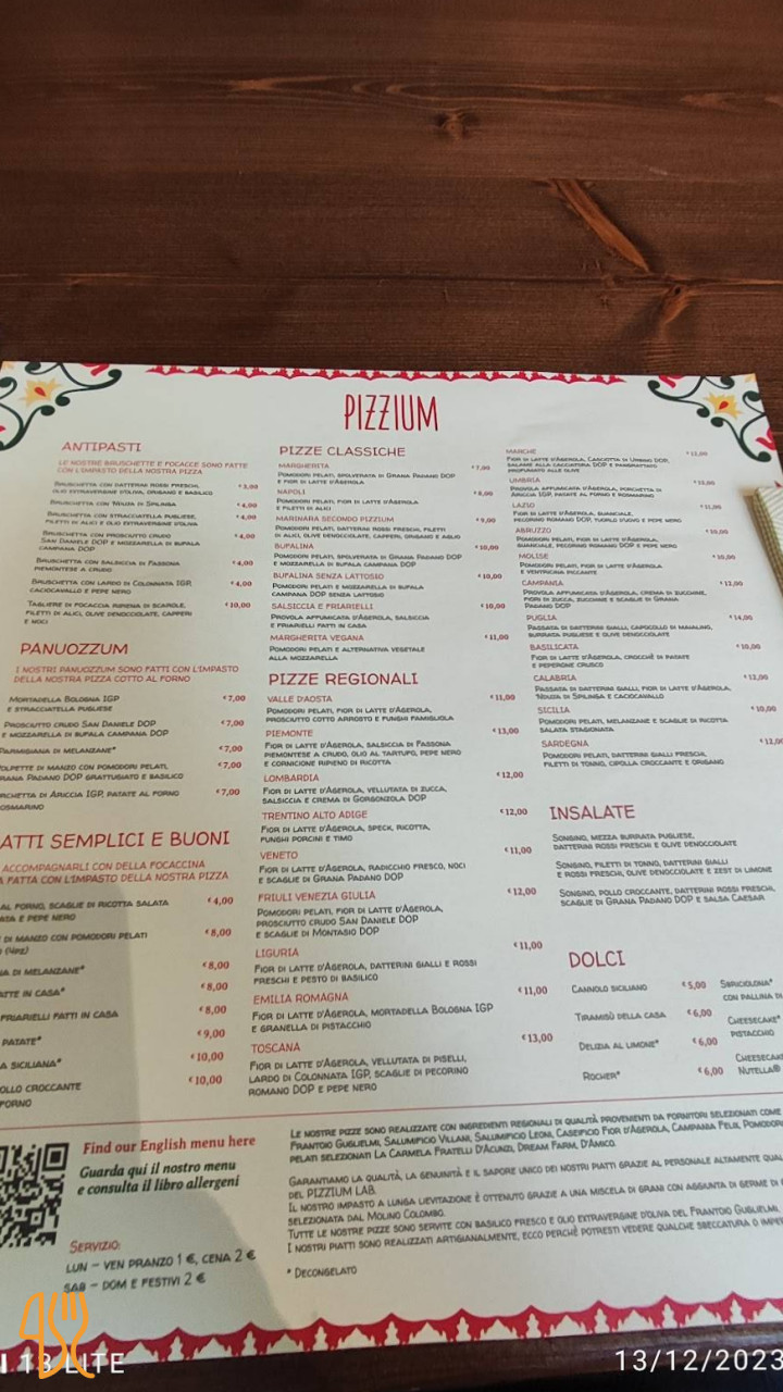 Pizzium Salerno Nourriture