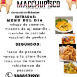 Macchupisco Comida