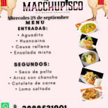 Macchupisco Comida