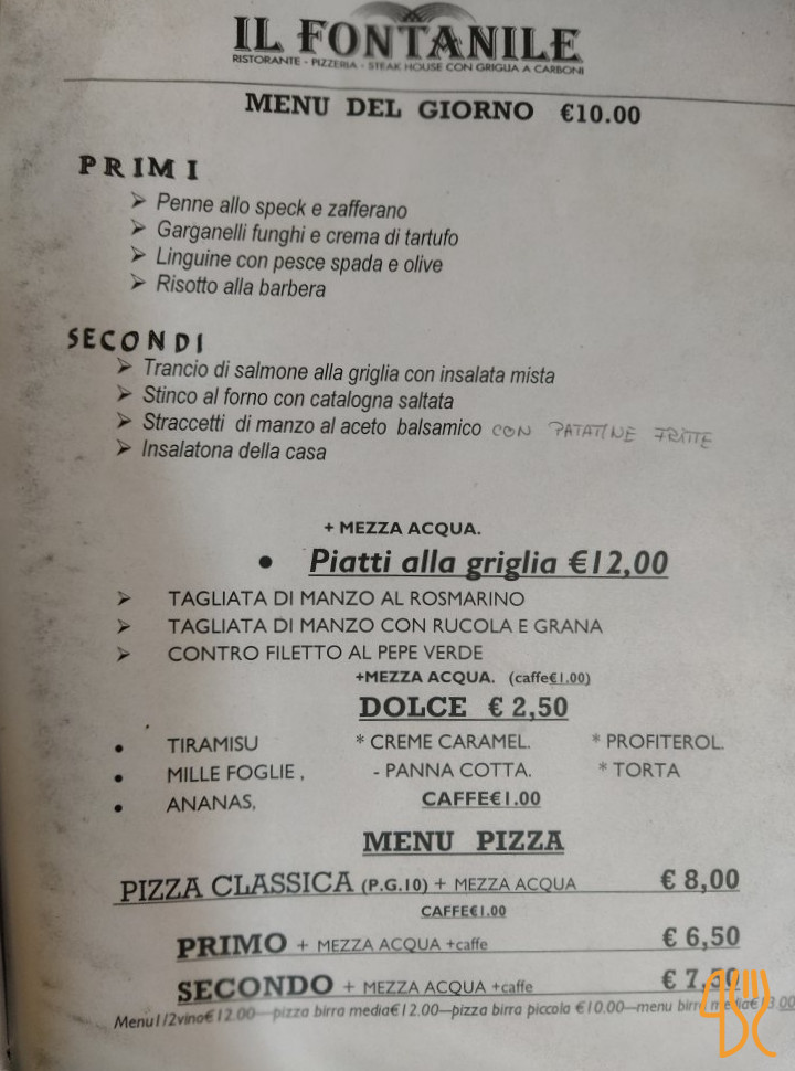 Il Fontanile Carta