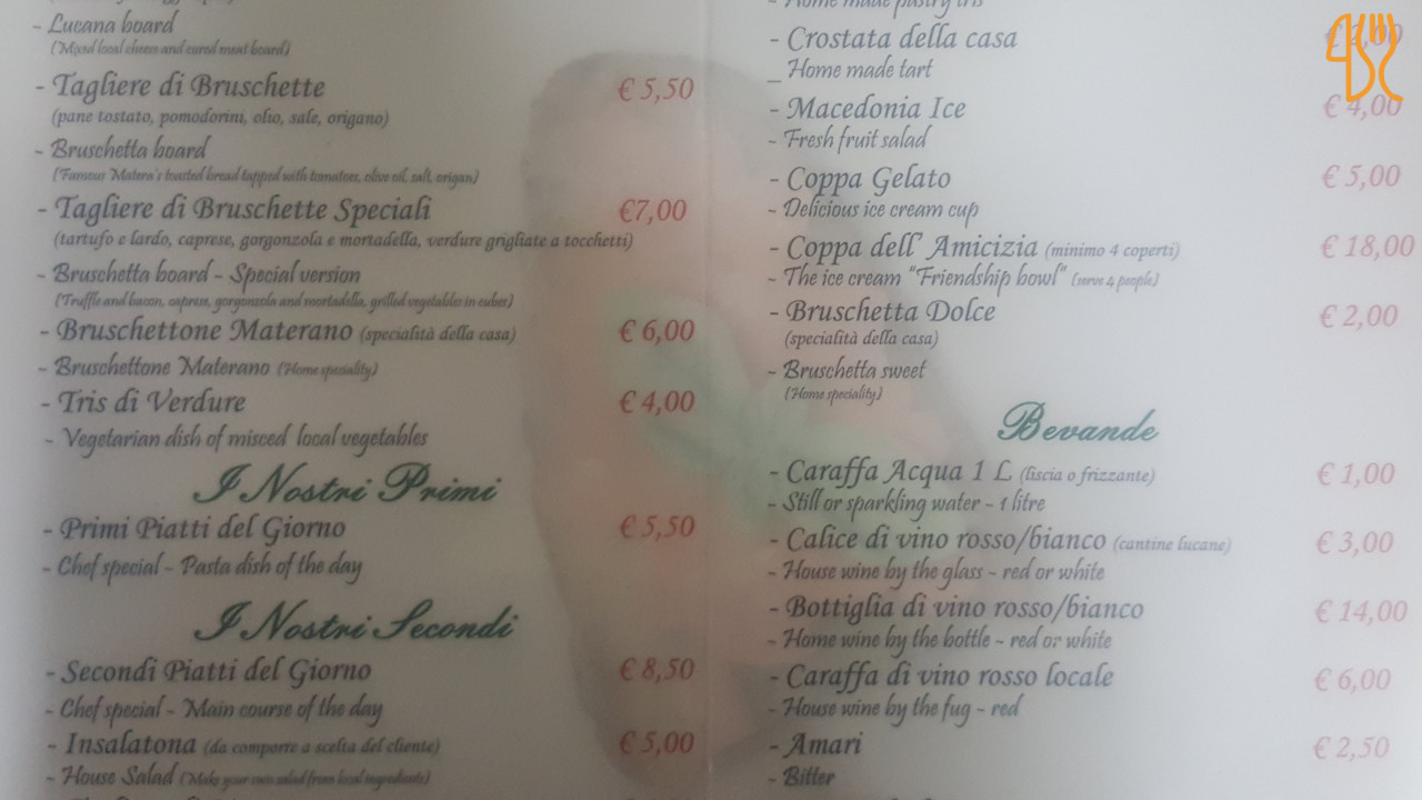 La Bruschetta Carte