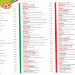 Pizzeria The Italian Job menu