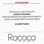 Rococò Nourriture