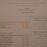 Radniční Restaurace Jihlava menu