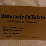 Ca' Solare Nourriture
