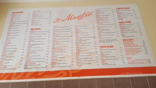 Il Maestro Speisekarte