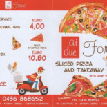 Pizzeria Ai Due Forni menu
